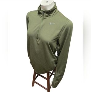 Size Small Nike Olive Green DRI Fit Pull Over